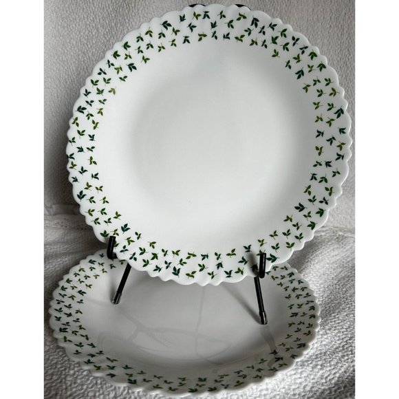 Larah By Borosil (2) Dinner Plates 10”W Sage Silk Opalware  100% Vegan Excellent - Picture 11 of 13